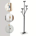 OUKANG Floor Standing Modern Metal Coat Rack With Foot Pads Retail Garment Rack Bag Coat Hat Display Stand Floor Standing Entryway Multifunctional Storage For Hanging Clothes