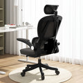 XUEGW Ergonomic Office Chair Comfort Home Desk Chair Adjustable High Back Mesh Chair Lumbar Support Computer Chair With Flip-up Arms For Work, Study, Gaming