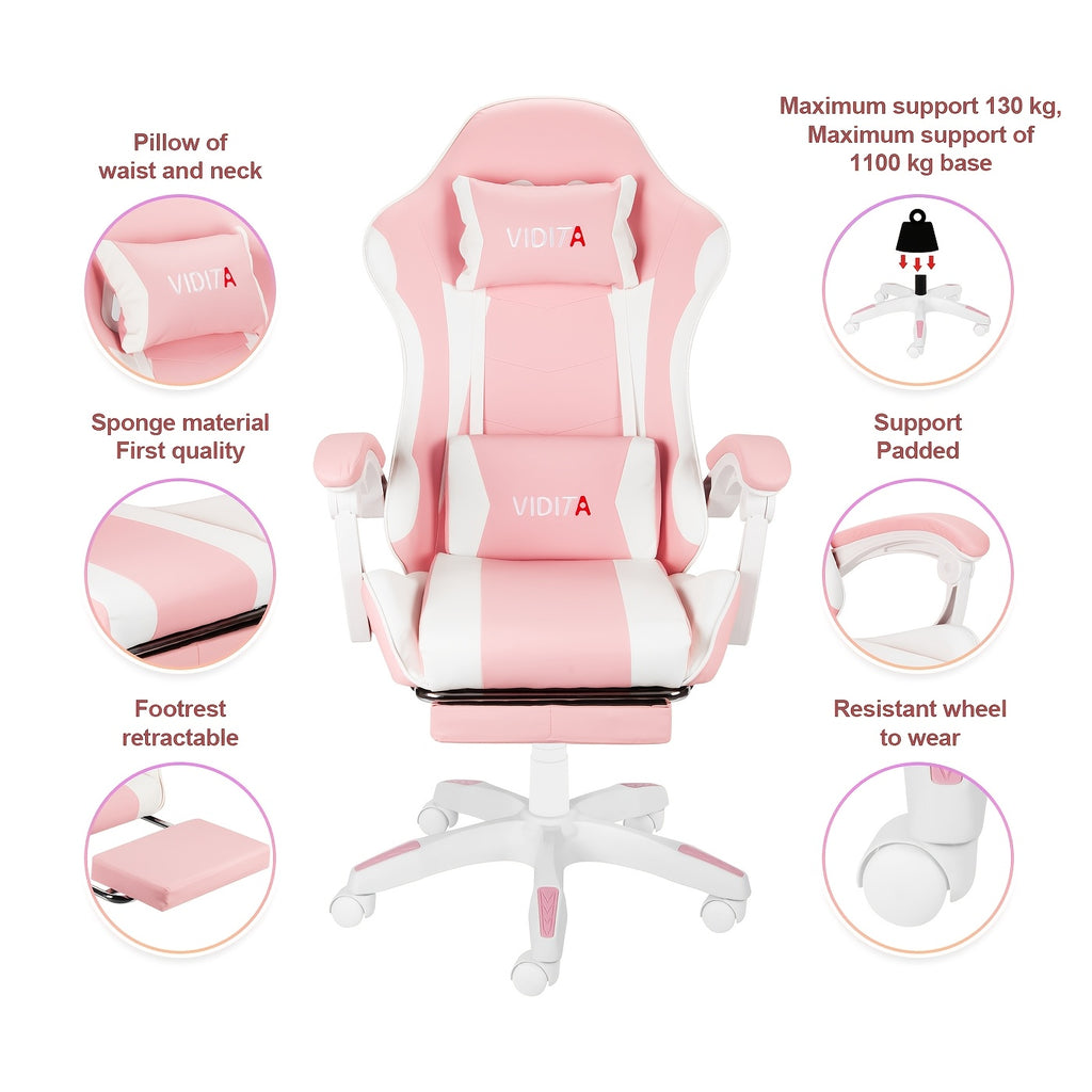 Ergonomic Gaming Chair Ergonomic Gaming Chair for Adults & Teens | High Back Racing Style PC Office Chair with Lumbar Support, Swivel Mesh Computer Desk Chair for Home