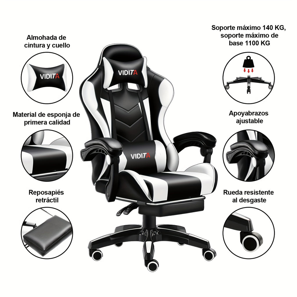 Ergonomic Gaming Chair Ergonomic Gaming Chair for Adults & Teens | High Back Racing Style PC Office Chair with Lumbar Support, Swivel Mesh Computer Desk Chair for Home