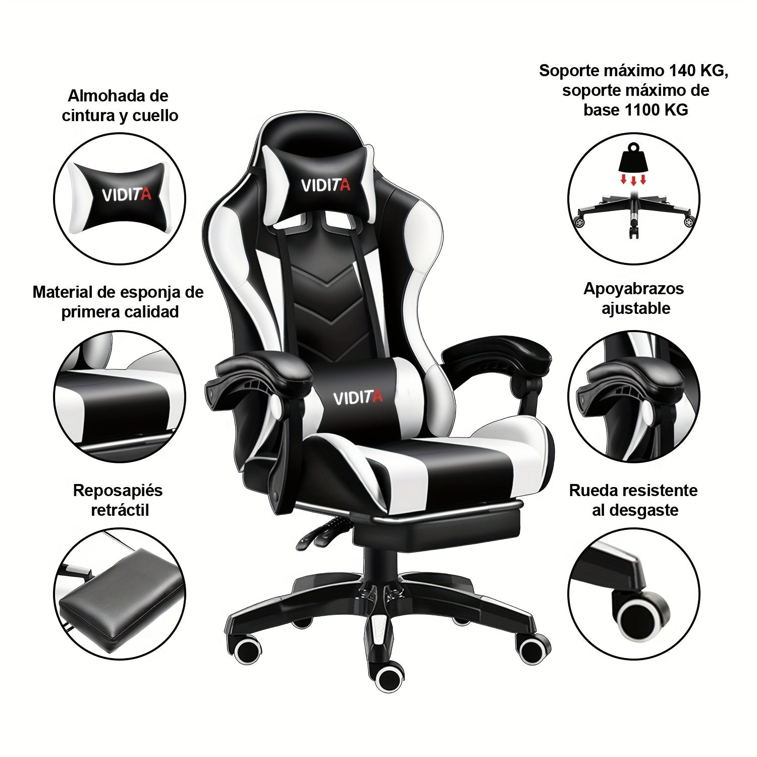 Ergonomic Gaming Chair Ergonomic Gaming Chair for Adults & Teens | High Back Racing Style PC Office Chair with Lumbar Support, Swivel Mesh Computer Desk Chair for Home
