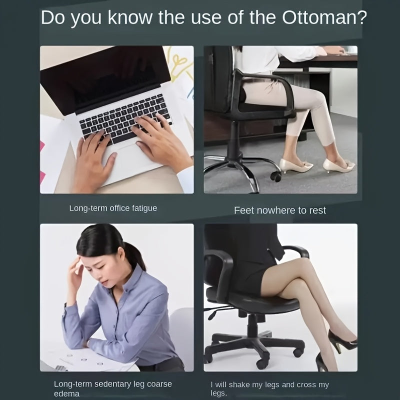A Footrest for The Office That Prevents Crossing Legs, Equipped with a Massage Feature, Perfect for Relieving Foot Fatigue During Long Hours of Work