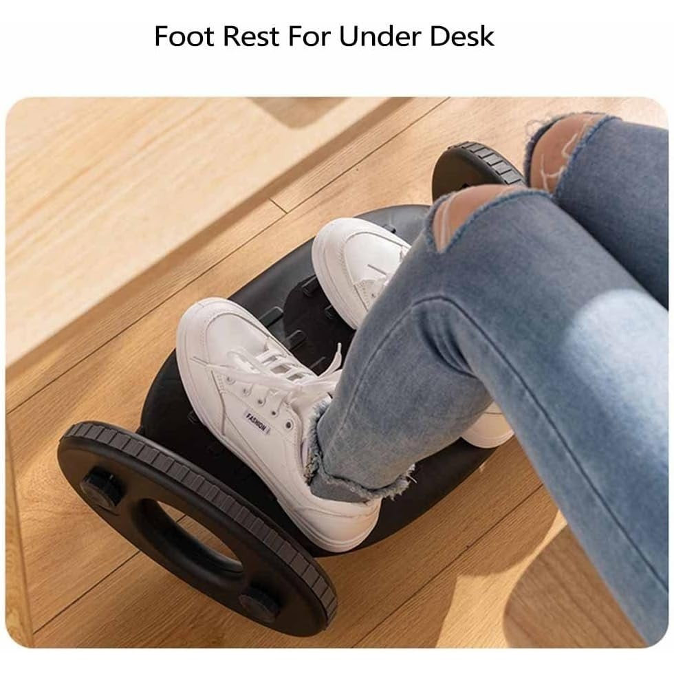 Foot Rest for Under Desk at Work,Adjustable footrest,Ergonomic Foot Rest with 4 Height Position, Rest Pain Relief for Home Office Work