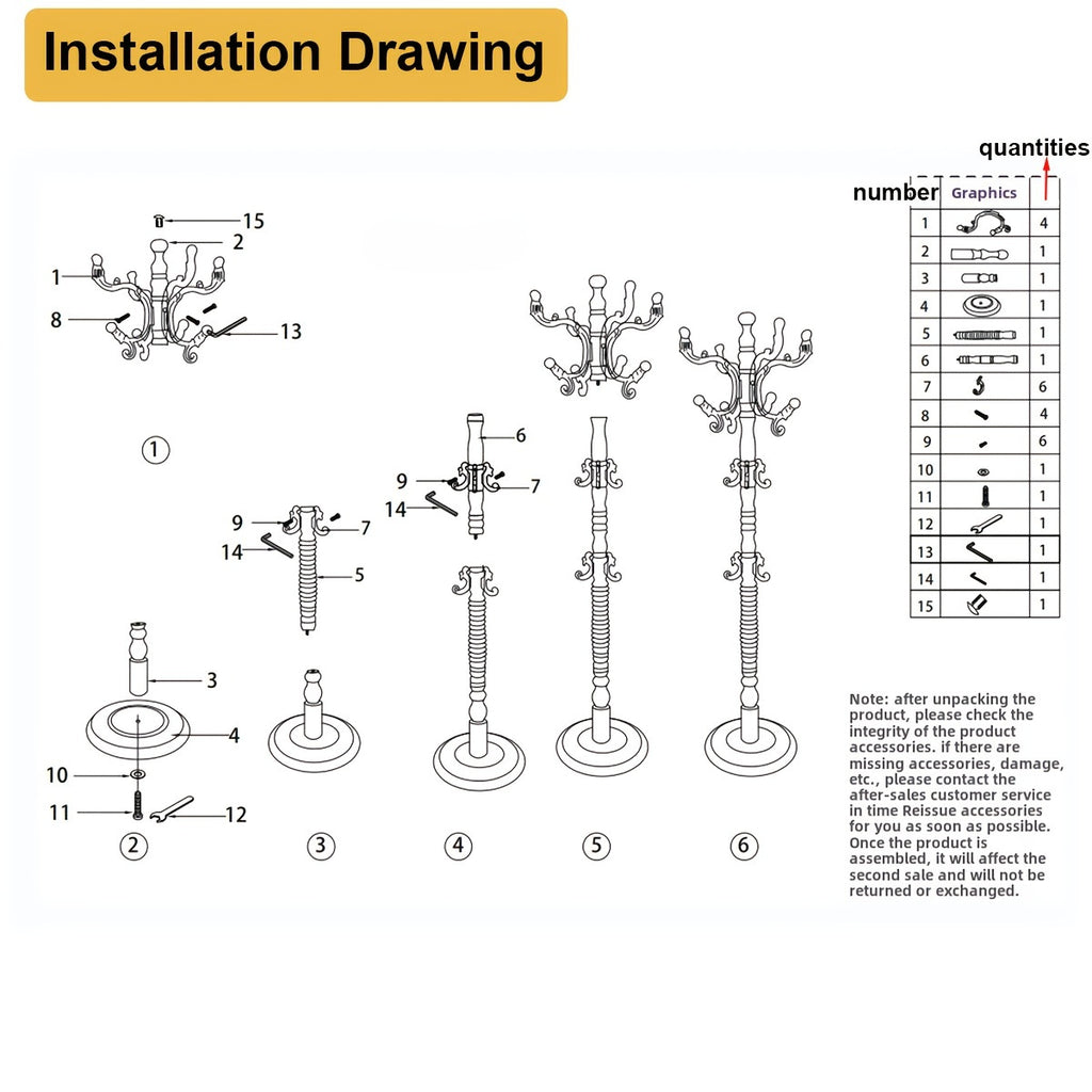 Coat Rack Freestanding, Wooden Coat Rack 14 Hooks, Solid Tree Coat Hanger Stable Disc Base, Adjustable Floor Hanger, for Bedroom Office Hallway Entryway
