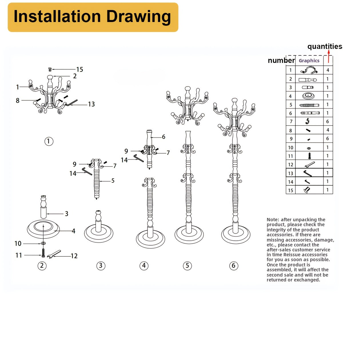 Coat Rack Freestanding, Wooden Coat Rack 14 Hooks, Solid Tree Coat Hanger Stable Disc Base, Adjustable Floor Hanger, for Bedroom Office Hallway Entryway