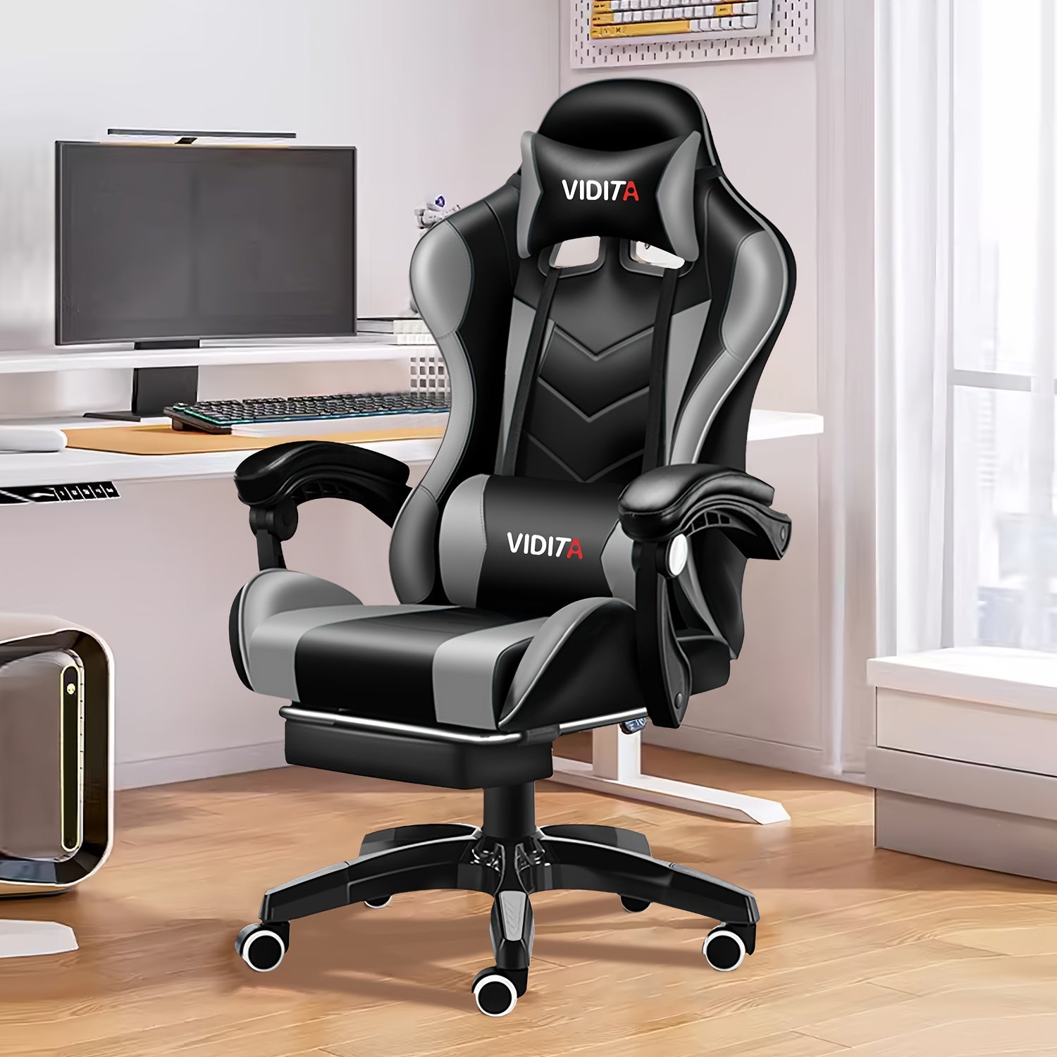 Ergonomic Gaming Chair Ergonomic Gaming Chair for Adults & Teens | High Back Racing Style PC Office Chair with Lumbar Support, Swivel Mesh Computer Desk Chair for Home