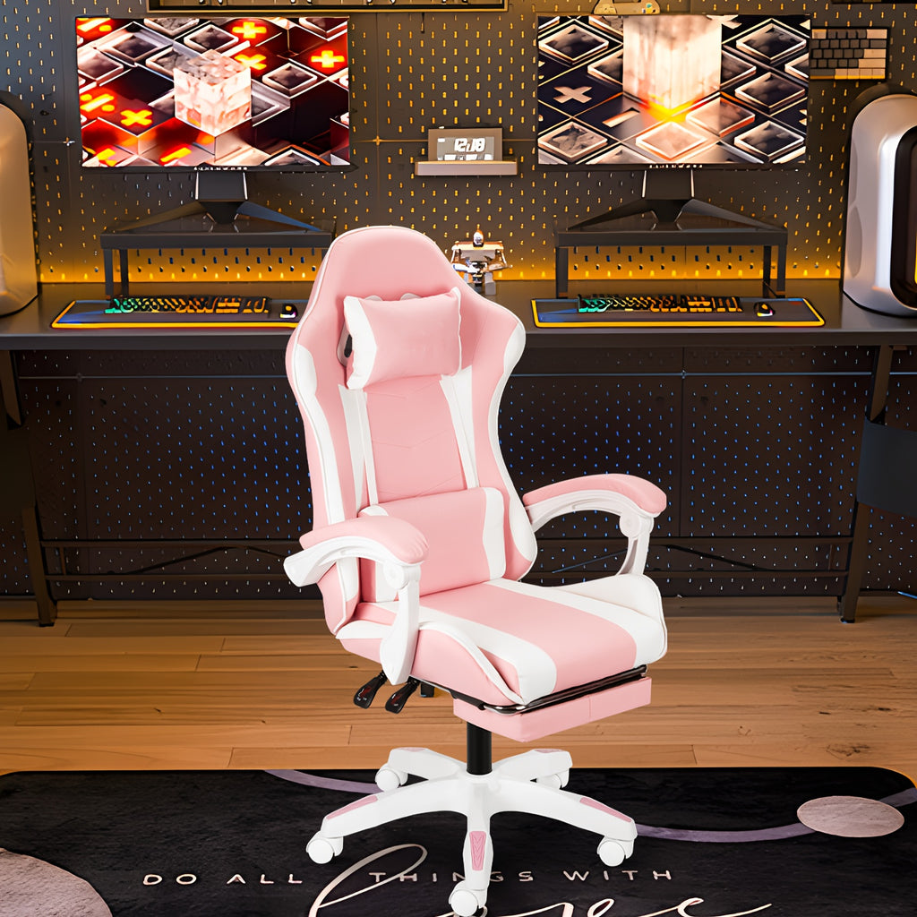 Ergonomic Gaming Chair Ergonomic Gaming Chair for Adults & Teens | High Back Racing Style PC Office Chair with Lumbar Support, Swivel Mesh Computer Desk Chair for Home