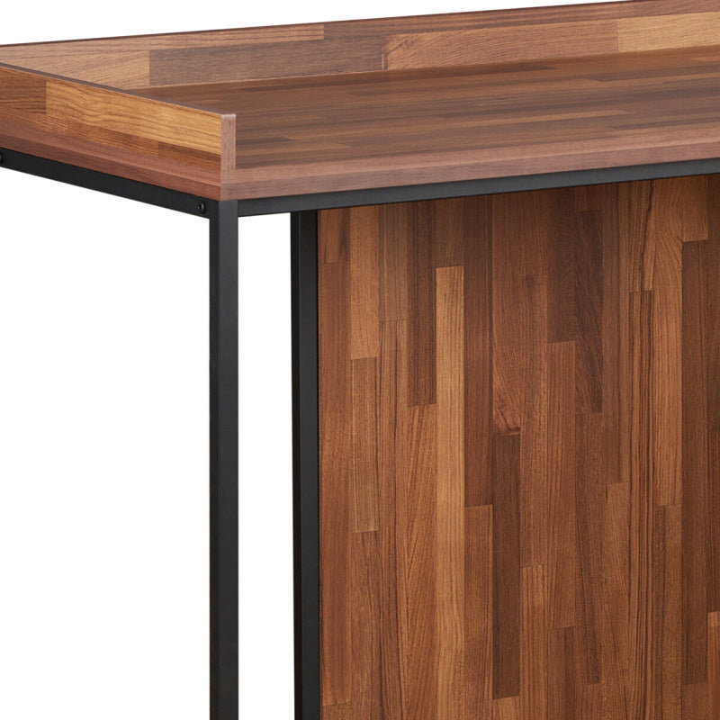 Sara Walnut and Sandy Black Finish Writing Desk