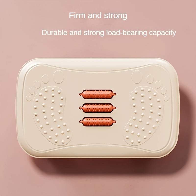 SENMEO Ergonomic Office Foot Pedal - Comfortable Footrest with Premium Durable Material, s & Relaxation, Ideal for Office Workers, White & Beige Design, Foot Rest for Desk, Comfortable Footrest, Modern Aesthetic, Sturdy Construction