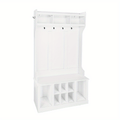 Hall Tree with Bench and Shoe Storage Entryway Bench with Coat Rack for Hallway