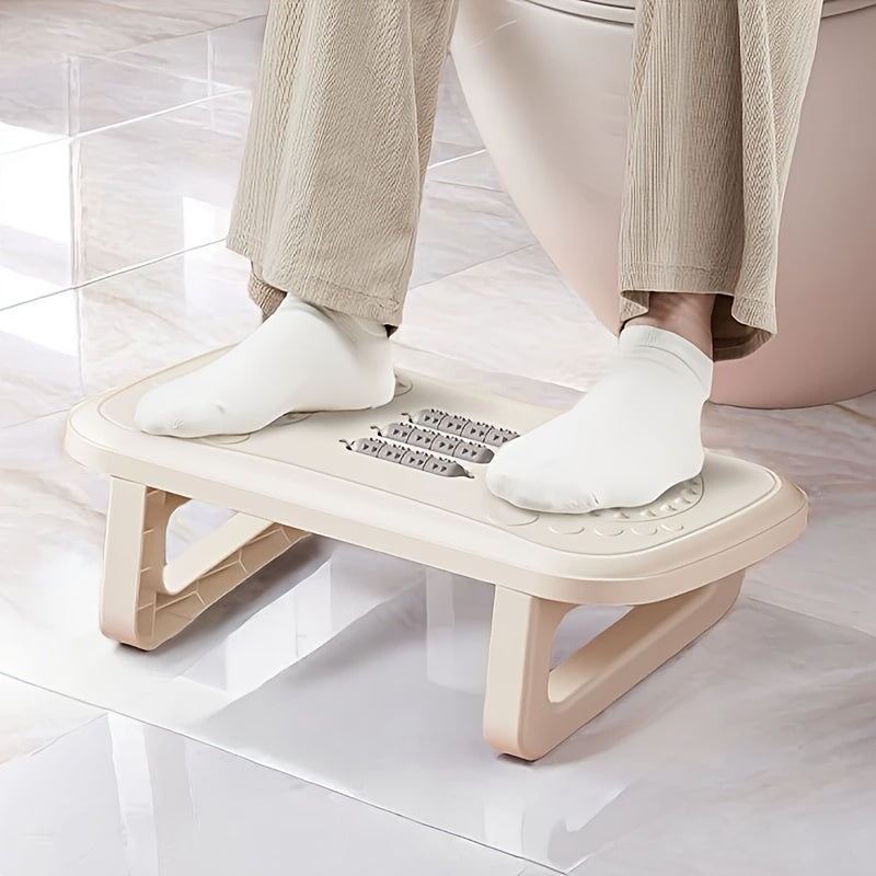 SENMEO Ergonomic Office Foot Pedal - Comfortable Footrest with Premium Durable Material, s & Relaxation, Ideal for Office Workers, White & Beige Design, Foot Rest for Desk, Comfortable Footrest, Modern Aesthetic, Sturdy Construction