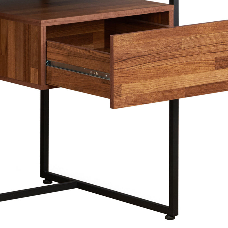 Sara Walnut and Sandy Black Finish Writing Desk