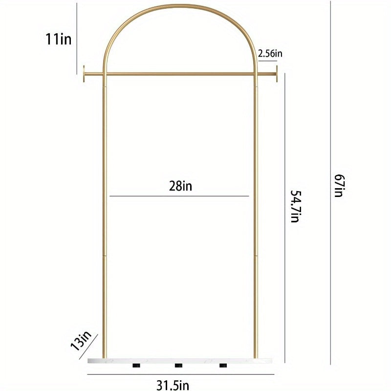 Metal Golden Coat Rack Freestanding Entryway Stand Hat Coat Hanger Small Clothing Rack Modern